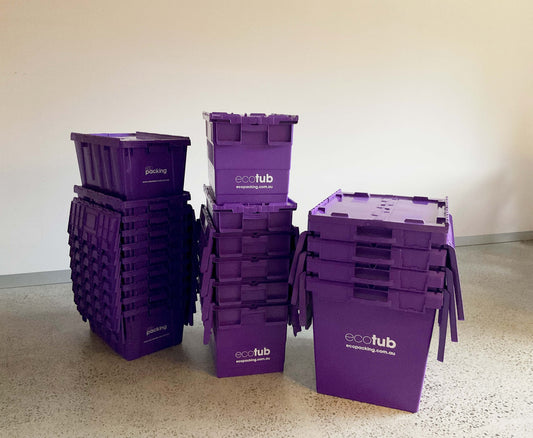 The one bedroom bundle of plastic moving boxes has a mixture of three different sizes of packing tubs to help you pack a variety of belongings. The 1 bedroom bundle takes the guess work out of how many tubs you may need, which will save you time.