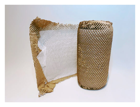 Buy Hexcel Wrap online in the Melbourne area. Our roll of Hexcel Wrap is a honeycomb like stretch wrap made from Kraft like paper, that is lines with a plain white lightweight paper liner for extra protection.