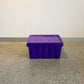 The small eco packing tub shown from side on, is plain purple with no logo.